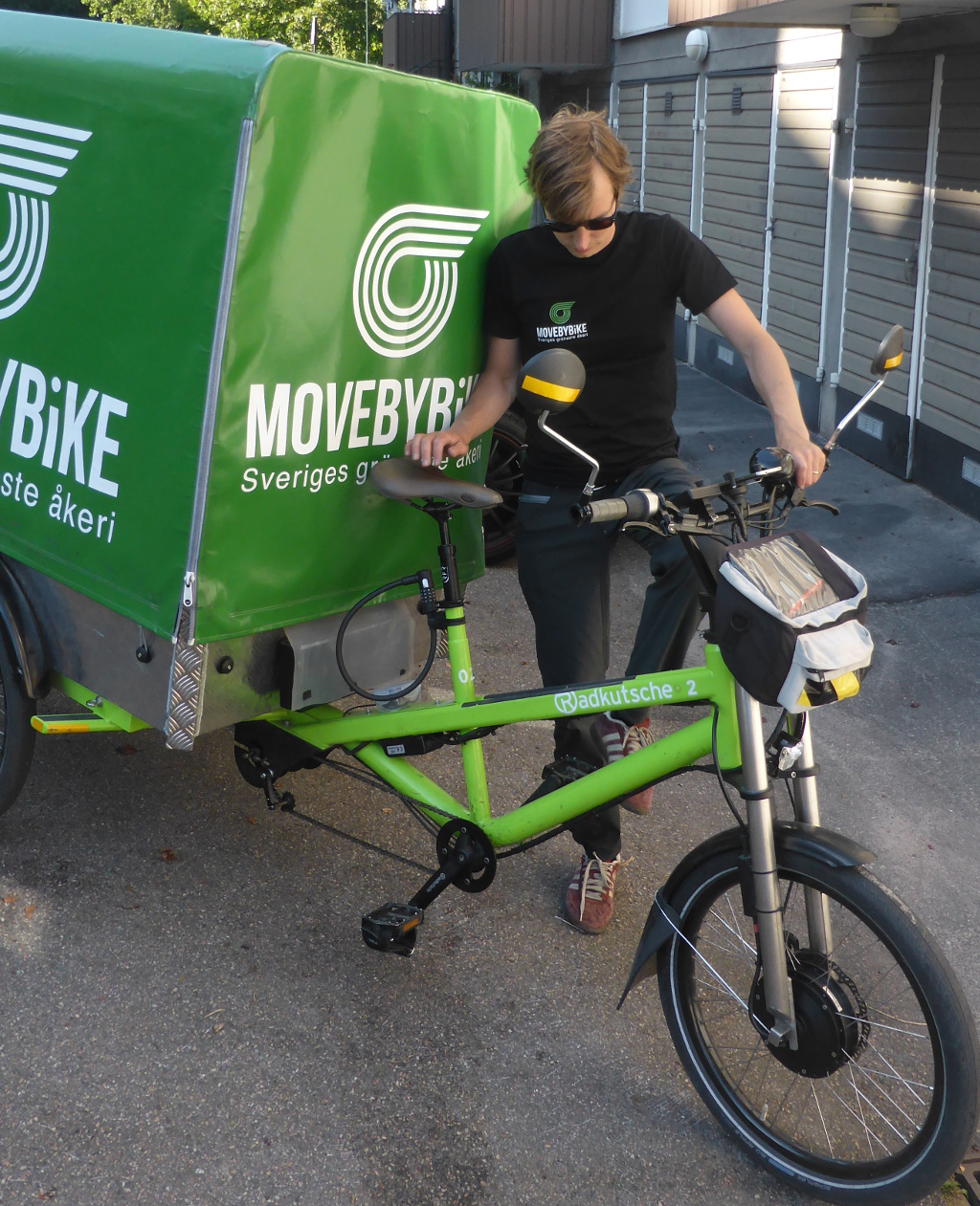 Martin på cykel